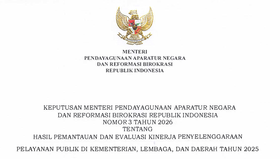 Kabupaten Garut Raih Kategori A Pelayanan Publik, Peringkat 8 Nasional